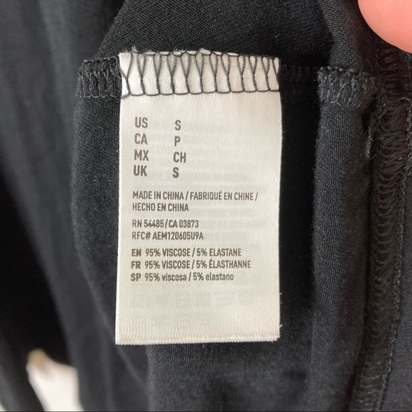 3/$30 American Eagle | Soft & Sexy Black Sporty Keyhole Dress NWT S - Picture 5 of 7